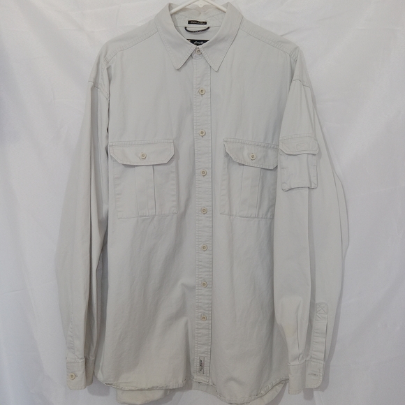 Eddie Bauer Other - Vintage Eddie Bauer Legend Elkhorn Shirt Button Up Long Sleeve XLT Light Beige